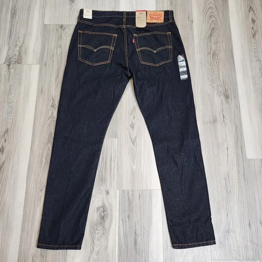 Levi's 512 Jeans Men's 36X32 Dark Wash Slim Taper New 288333148